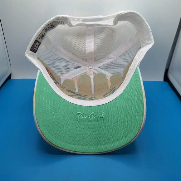 Women's Astrommy Leather Patch Trucker Snapback Tie Dye Hat Cap Gemini Cotton - Picture 6 of 7